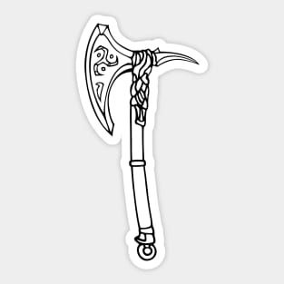 Fantasy Axe Sticker